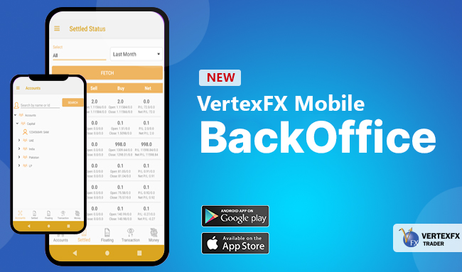 Manage Your Clients Through VertexFX Mobile BackOffice